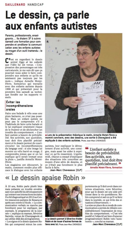 article du Journal de Saône et Loire 6 mars 2016
